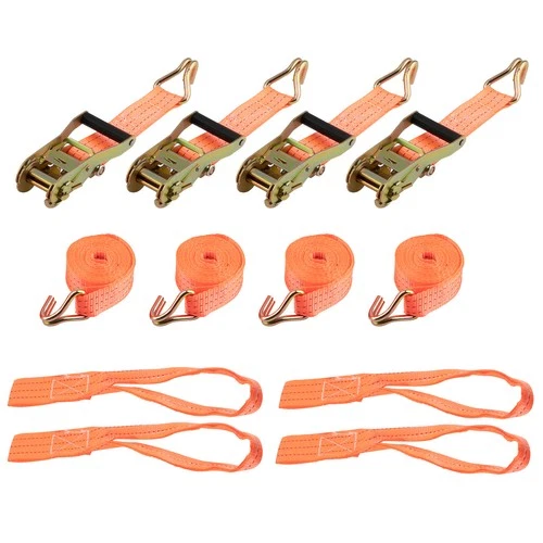 4x Heavy Duty Ratchet Tie Down Straps.38mm 2.9Meter 2T Lashing Cargo Luggage