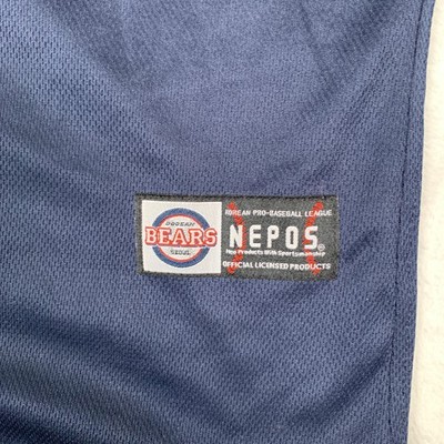 Doosan Bears NEPOS Jersey Men's 90 (Medium) Blue Seoul KBO