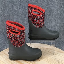 BOGS Neo Classic Digital Maze Waterproof Snow Boots Youth 3 Mid Multicolor