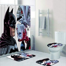 Marvel Batman Bathroom Sets or Shower Curtain. Perfect Movie Theme for Gift.
