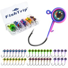 FishTrip Crappie Jig Heads, 25packs Fishing Assorted _25pcs, colorful