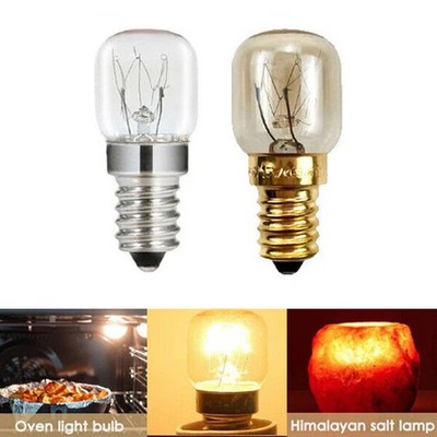 2x E14 Backofenlampe 15W Glühbirne Herd Birne hitzebeständig Öfen Warmweiß