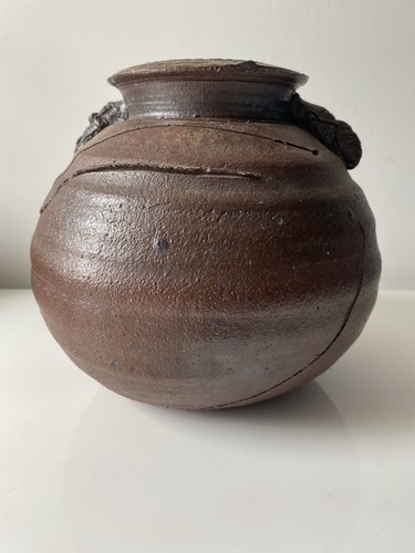 CHARLES BOUND Studio Pottery WOOD FIRED Pot - Picture 7 of 21