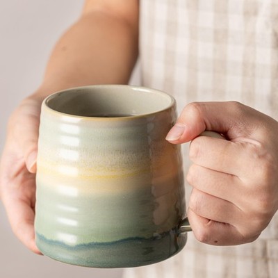 Ceramic Coffee Mugs, 16oz, Large Capacity, Wide Bottom, Transmutation Glaze  C... | eBay