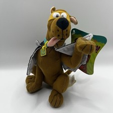 VINTAGE SCOOBY-DOO plush animal with Black Cape Mask With Tags-Halloween