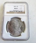 1885 S Morgan Silver Dollar $1 NGC MS 63 Beautiful Coin