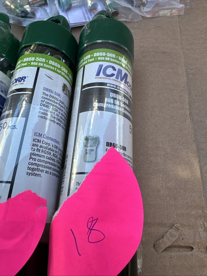 Mixer Over 150 Pack  RCA Compression Connector Male RG-6 , Db6u-50R.+Gift.#F01 - Image 3 of 4