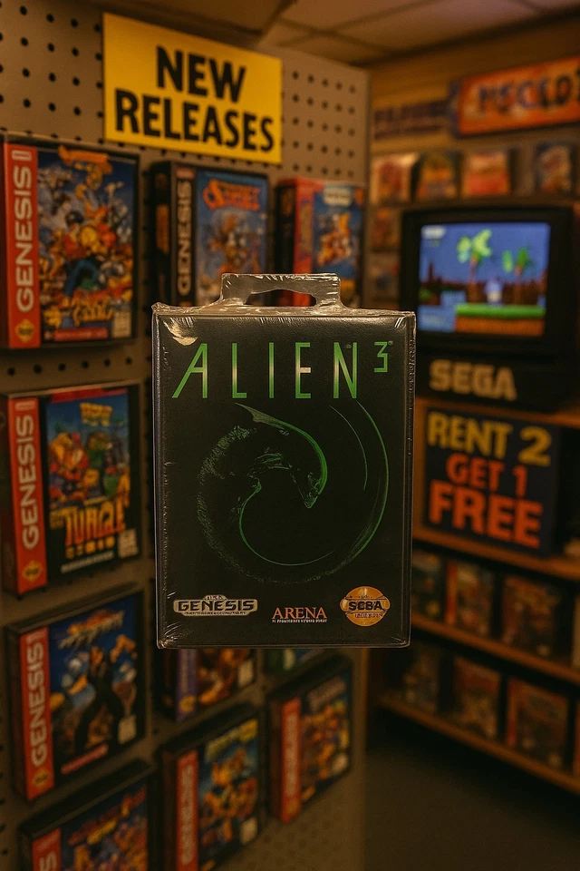 Alien 3 Sega Genesis NEW Factory Sealed 1992 Old Stock from Closed Game Store - Image 2 of 2