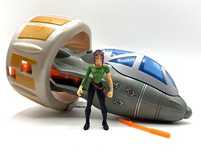 Titan A.E. Turbo Surge Phoenix and Akima w/ Pulsating Light Hasbro 2000 Works
