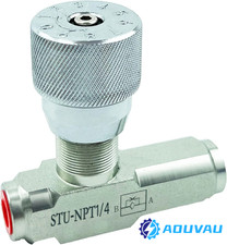 Hydraulic Flow Control Needle Valve 1/4 Inch Throttle Check Valve NPT 5800PSI