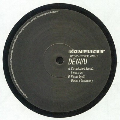 Deyayu - Physical Mind EP - 12'' Vinyl - Techno, Acid, Electro, House