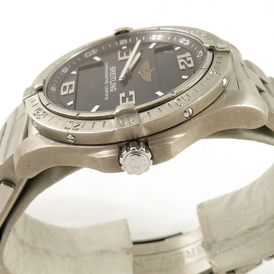 Breitling Aerospace Avantage E79362 with Co-Pilot E80172 Titanium Wrist Watch - image 4 of 4