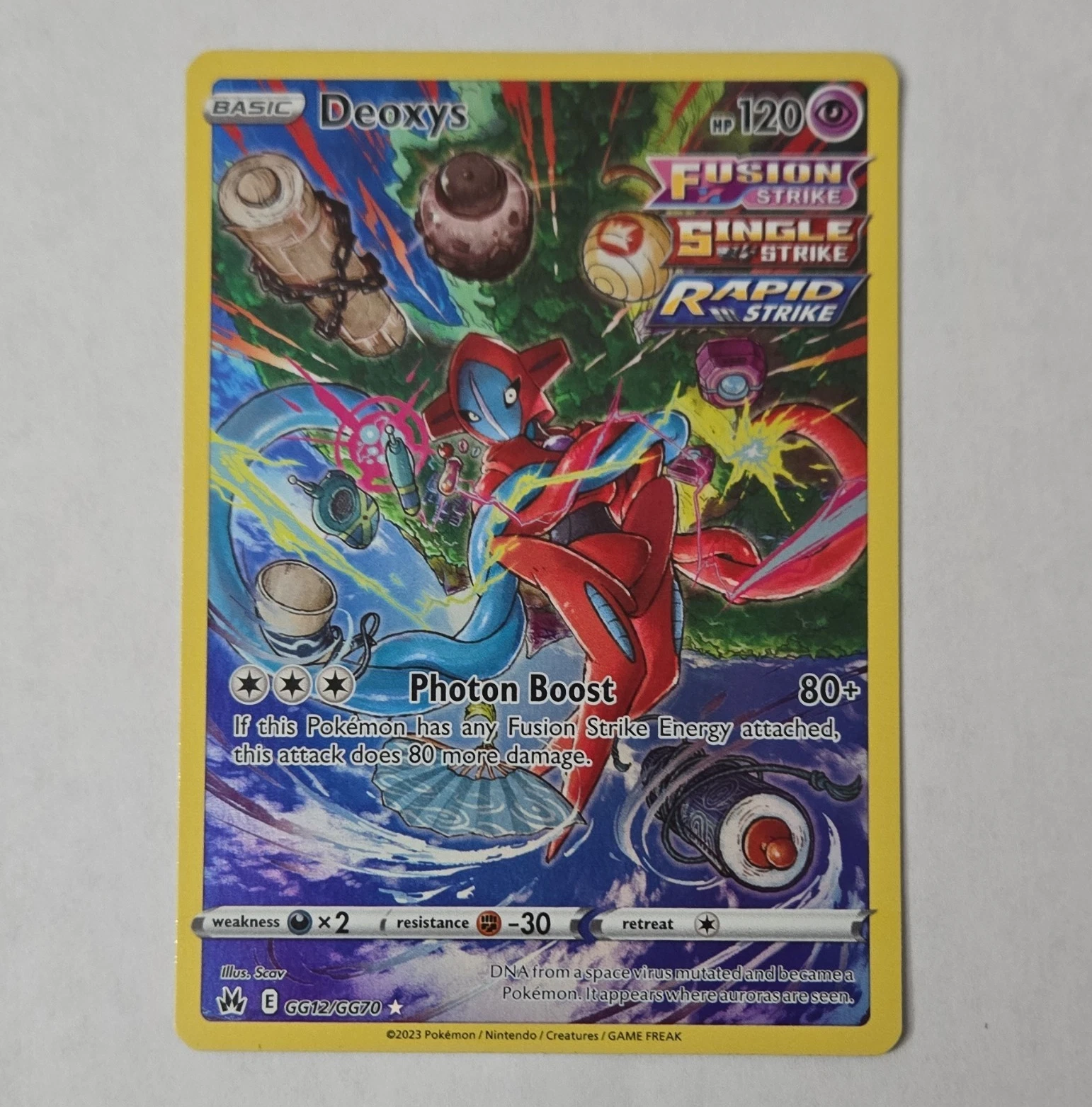 Pokemon TCG Deoxys GG12/GG70 Crown Zenith Galarian Gallery Ultra Rare Holo Eng …