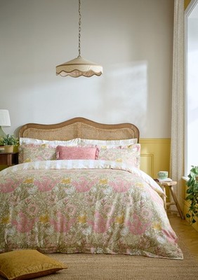 William Morris At Home Compton 100 % Baumwollsatin Bettwäscheset - Sommer