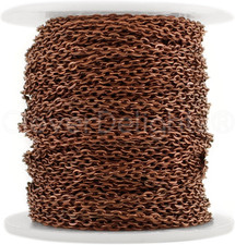 2X3Mm Cable Chain - Antique Copper Color - 30 Feet