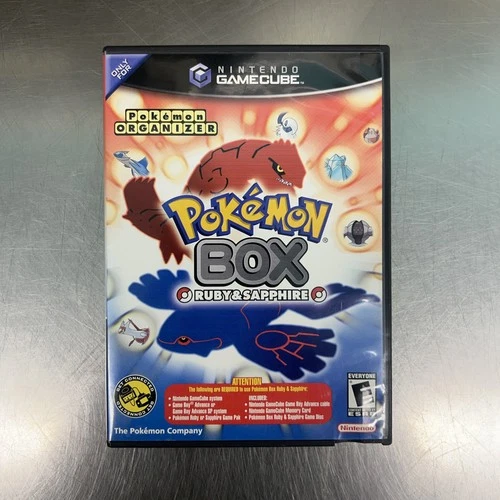 Scarce Pokemon Box Ruby and Sapphire Gamecube Game English Version 2004