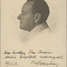 Autograph Franz Oppenheimer Professor Photography Dedication 1917