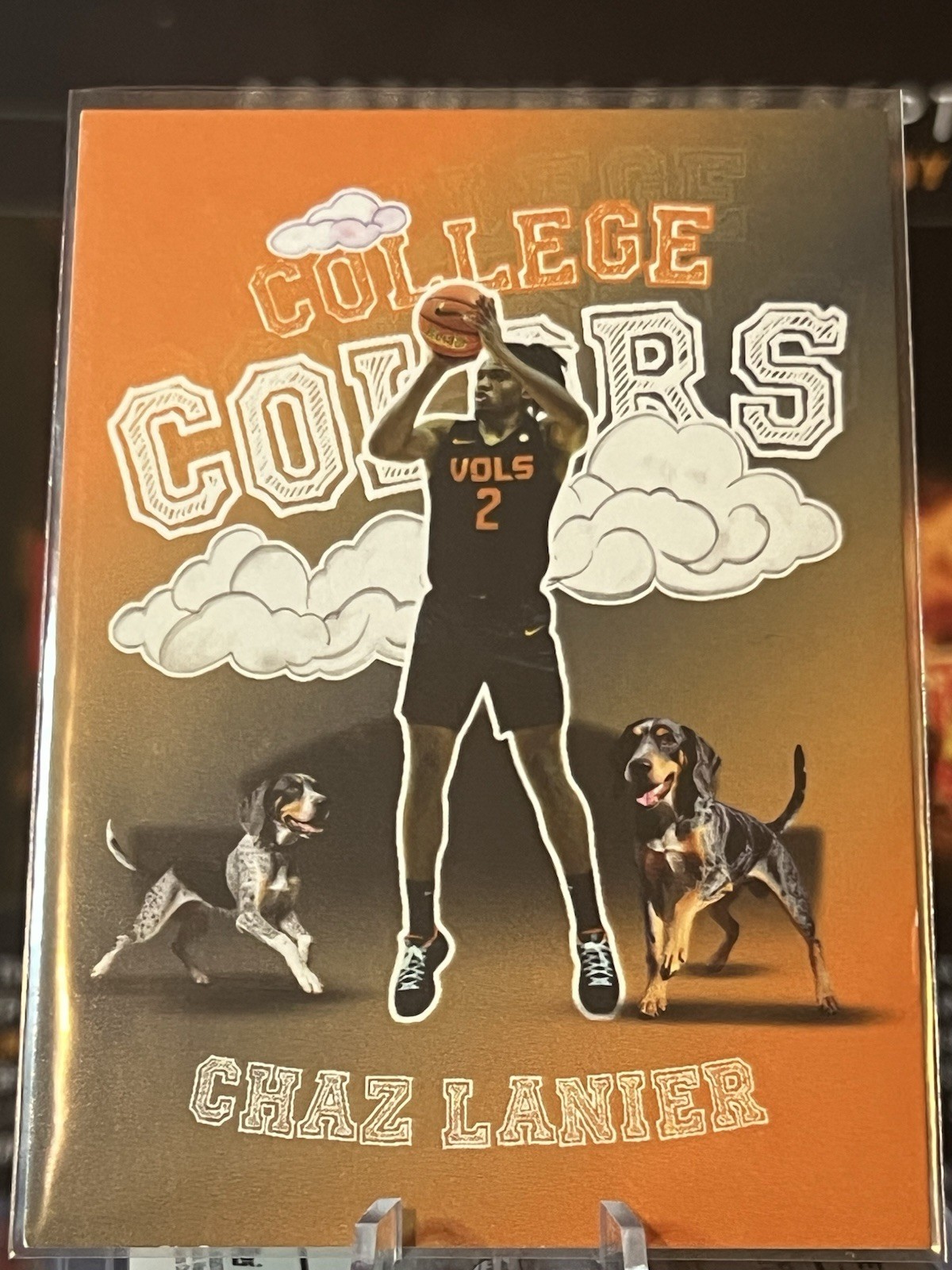 College Colors Basketball Card Chaz Lanier Vols