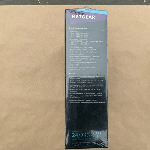 Brand New Sealed Netgear Nighthawk X6S AC3000 Tri-Band WiFi Router Model# R7900P - Afbeelding 4 van 4
