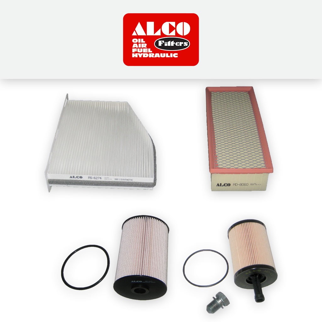 SERVICE KIT AUDI A3 (8P) 2.0 TDI 8V OIL AIR FUEL CABIN FILTERS FF=116MM (03-06)