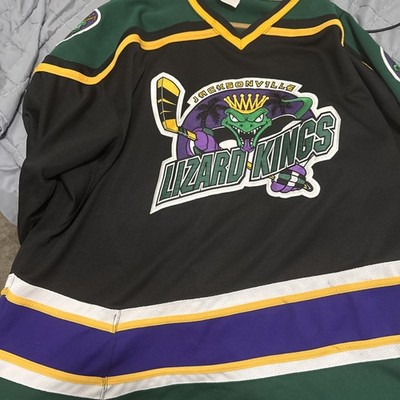 RARE Jacksonville Lizard Kings 3XL / 4XL ECHL Hockey Jersey