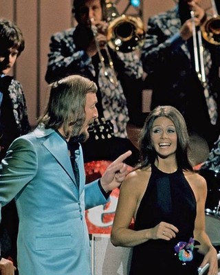 James Last Wencke Myhre band members ''Glucksspirale'' ZDF tele- 1970s Old Photo