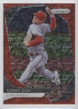 2020 Panini Prizm Tier II Quick Pitch Red Donut Circle 94/99 Sonny Gray #136 uk2
