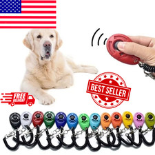 Dog Training Clicker with Wrist Strap Pet Puppy Cat Obedience Trainer Sound Aid