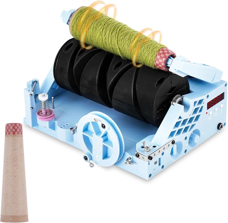 Garn Konenwickler Tufting Zum Selbermachen Automatischer Garnkugelwickler mit Digitalanzeige UK