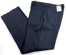 NEW 36x34 MENS DICKIES LP7000 INDUSTRIAL FLAT FRONT COMFORT WAIST PANTS NAVY