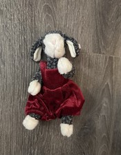 TY 1993 Attic Treasures LILLY THE LAMB With Red Velour Outfit Plush Stuffed Toy