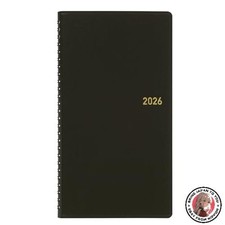 NEW Maruman 2026 Planner Weekly Vertical Medium Size 2/3 Black 582-26 Starts