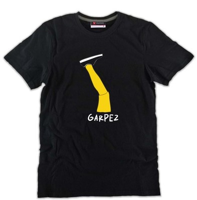 GARPEZ T-Shirt 3 Herren und ein Bein Film schwarz 100% Baumwolle Aldo Giovanni e Giacomo