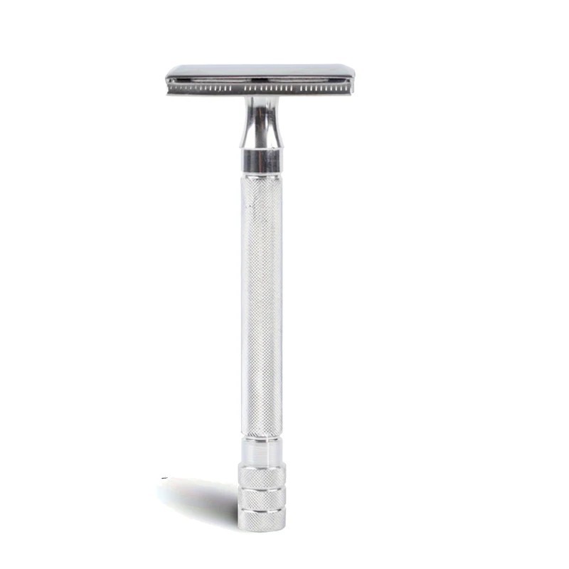 LONG HANDLE DOUBLE EDGE SAFETY RAZOR FOR MEN + 10-40 Free Blades