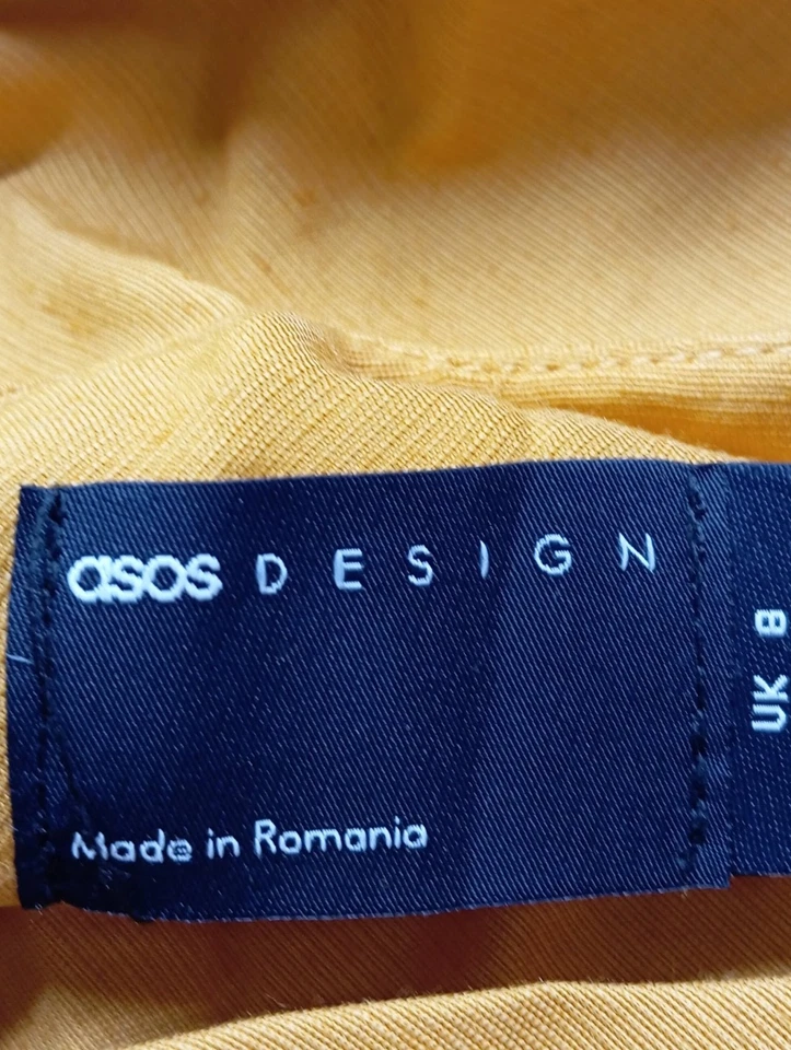 ASOS Vestido tipo overol Mujeres Vestido Talla EU 36 naranja claro look casual - Imagen 4 de 4