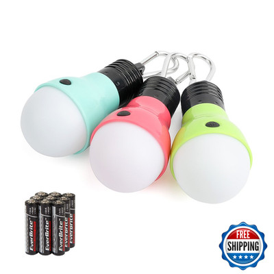 Everbrite 3-Pack Camping Lights - 3 Lighting Modes Outdoor Portable Led Bulbs