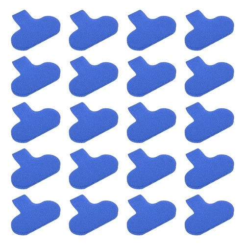 20 Pcs 0.6 x 1.5 Inch Cable Labels Write on Cord Labels Tags Blue