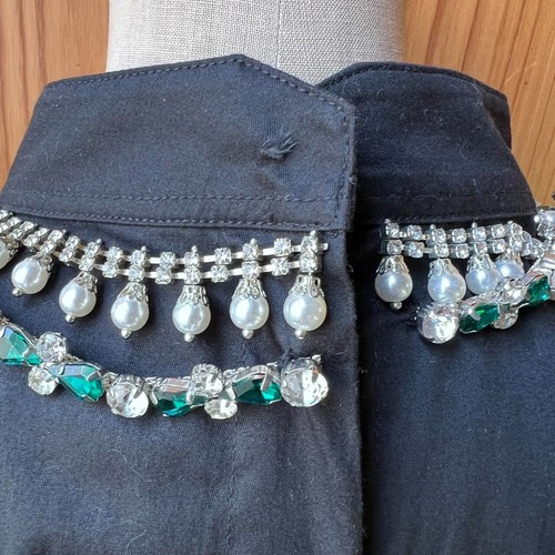 Romance Was Born structured oversized bejewelled black blouse size AU 10 - Picture 8 of 8