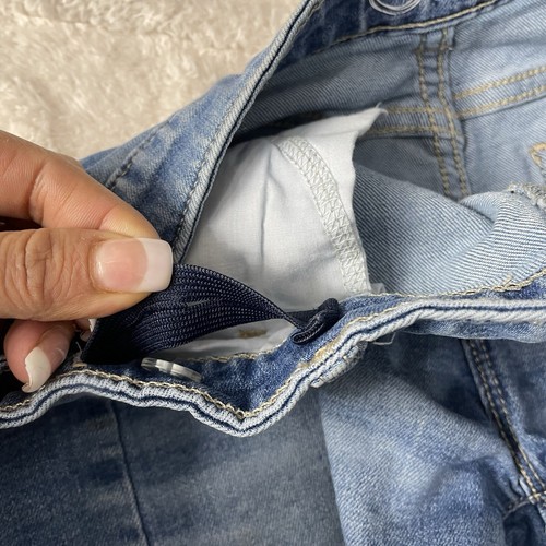 Wonder Nation Blue Stretch Fry Hem Denim Shorts Girls Size 12 Years Old Casual - Picture 15 of 15