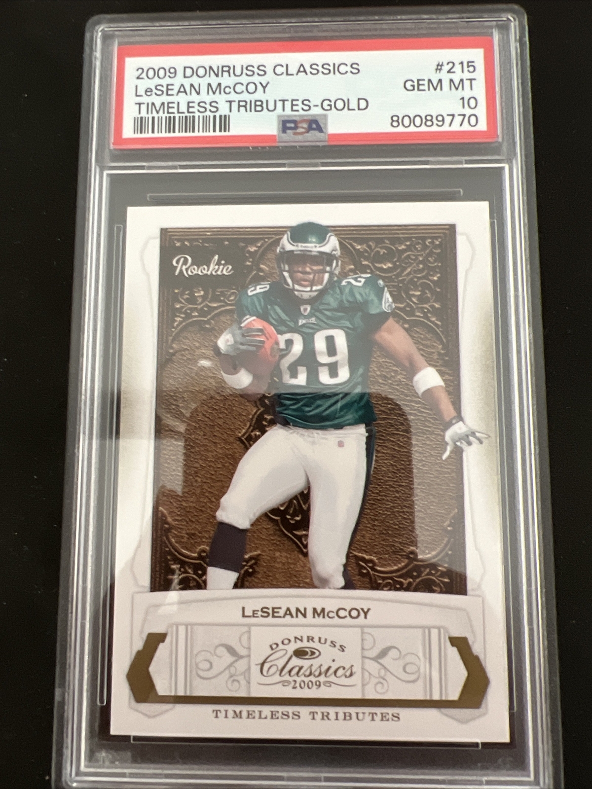 LeSean McCoy Donruss Classics #215 Timeless Tributes-Gold