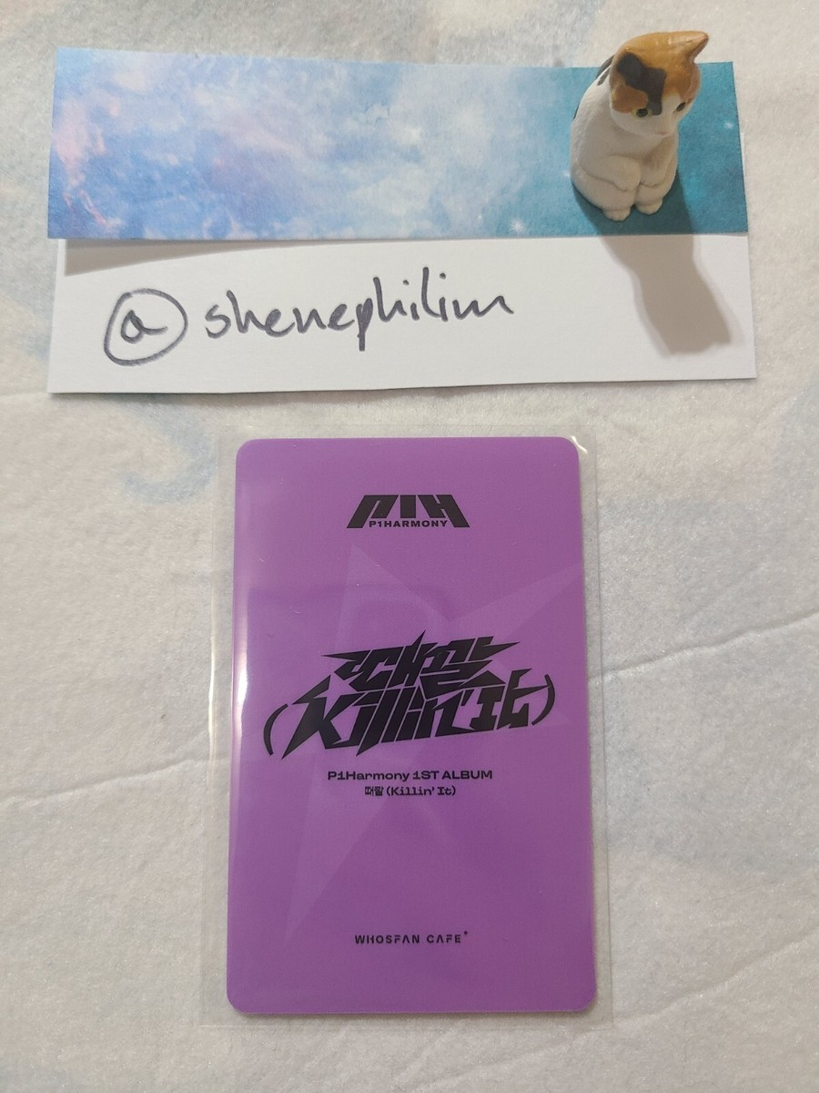P1harmony Official Photocard Killin' It Whosfan popup