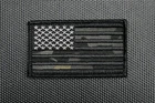 Multicam Black FWD US Flag Embroidered Patch USA MC Blk Blackout