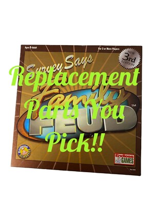 Family Feud 3rd Edition Board Game  by Endless Game Replacement Parts You Pick!!