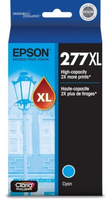 Genuine Epson OEM 277XL Cyan High-Yield Ink Cartridge T277XL220-S - A1