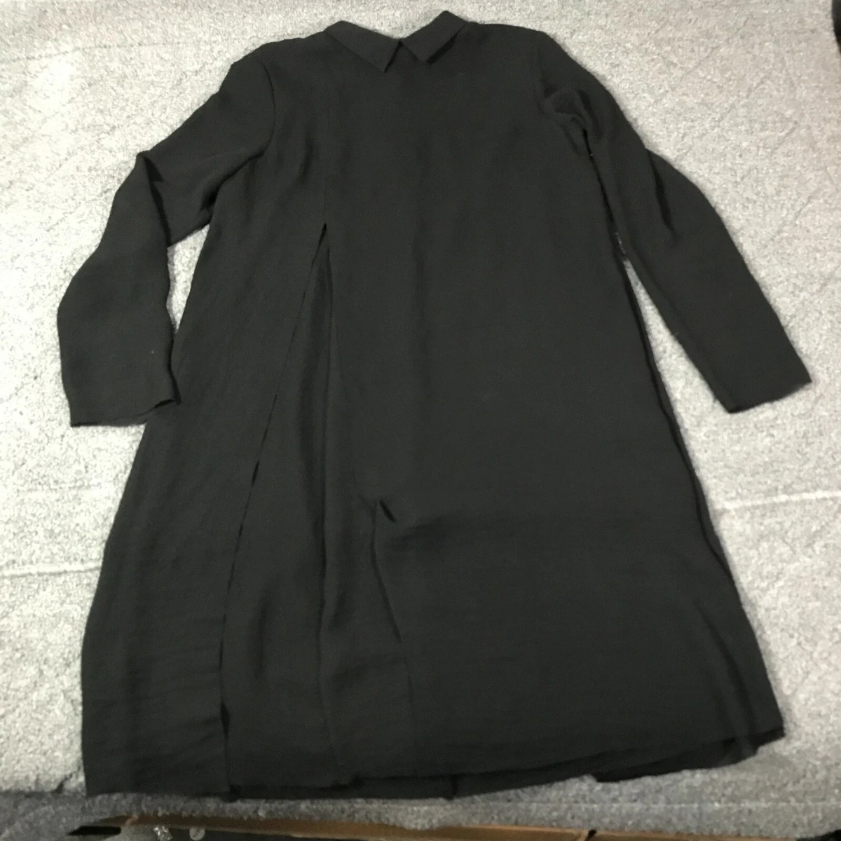 Ladies black top shirt dress