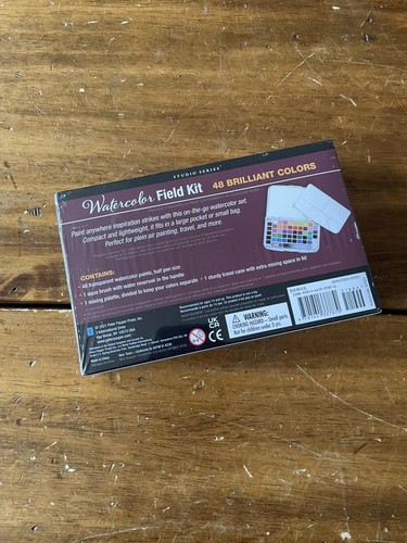 New In Box Sealed Artist's Watercolor Field Kit Paint Palate Travel - Picture 3 of 4
