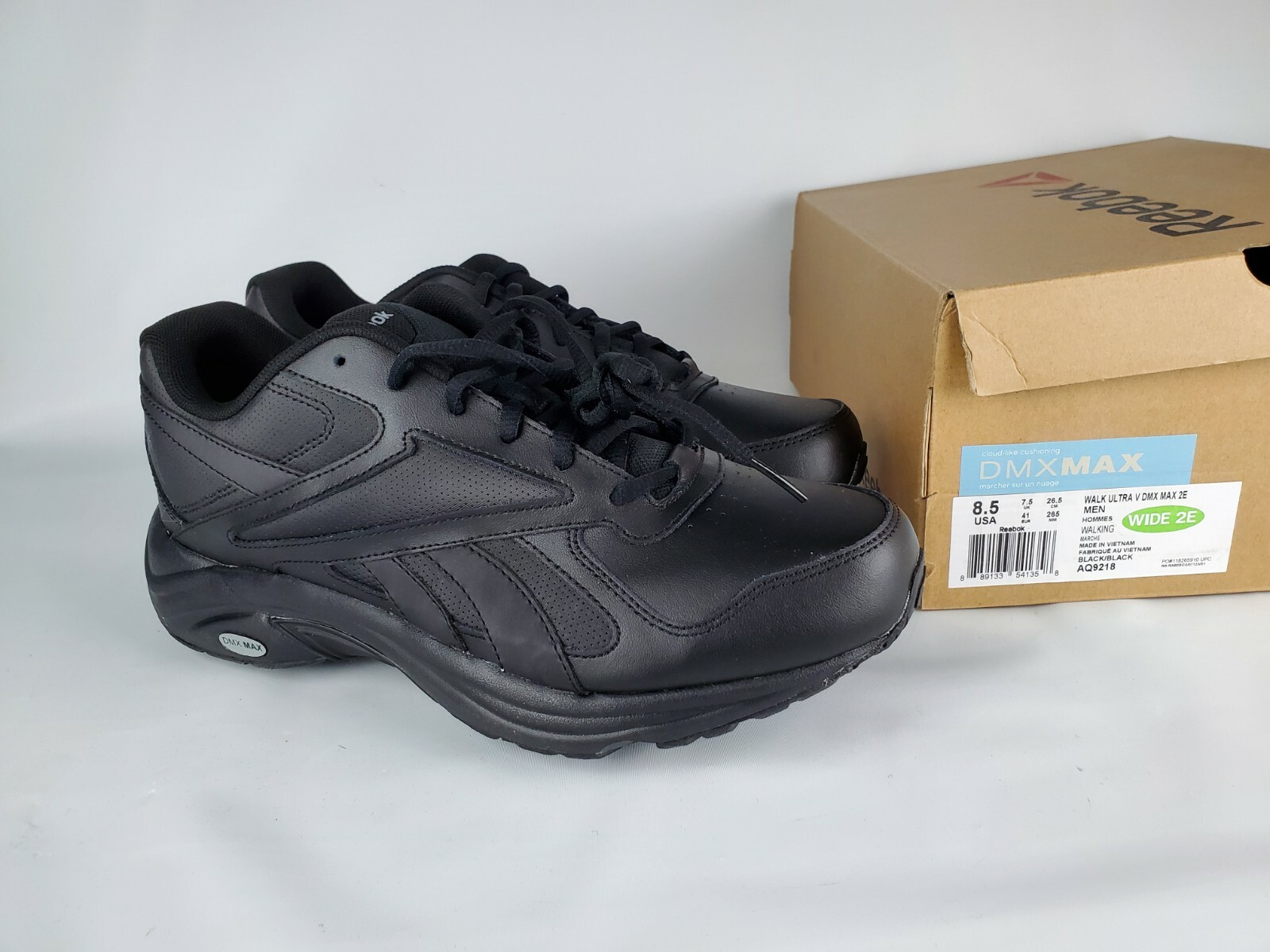 reebok walk ultra v dmx max men's walking shoes