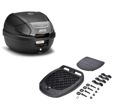 GIVI E300NT2B Top Case 30LT + Universal Plate Honda PA 50