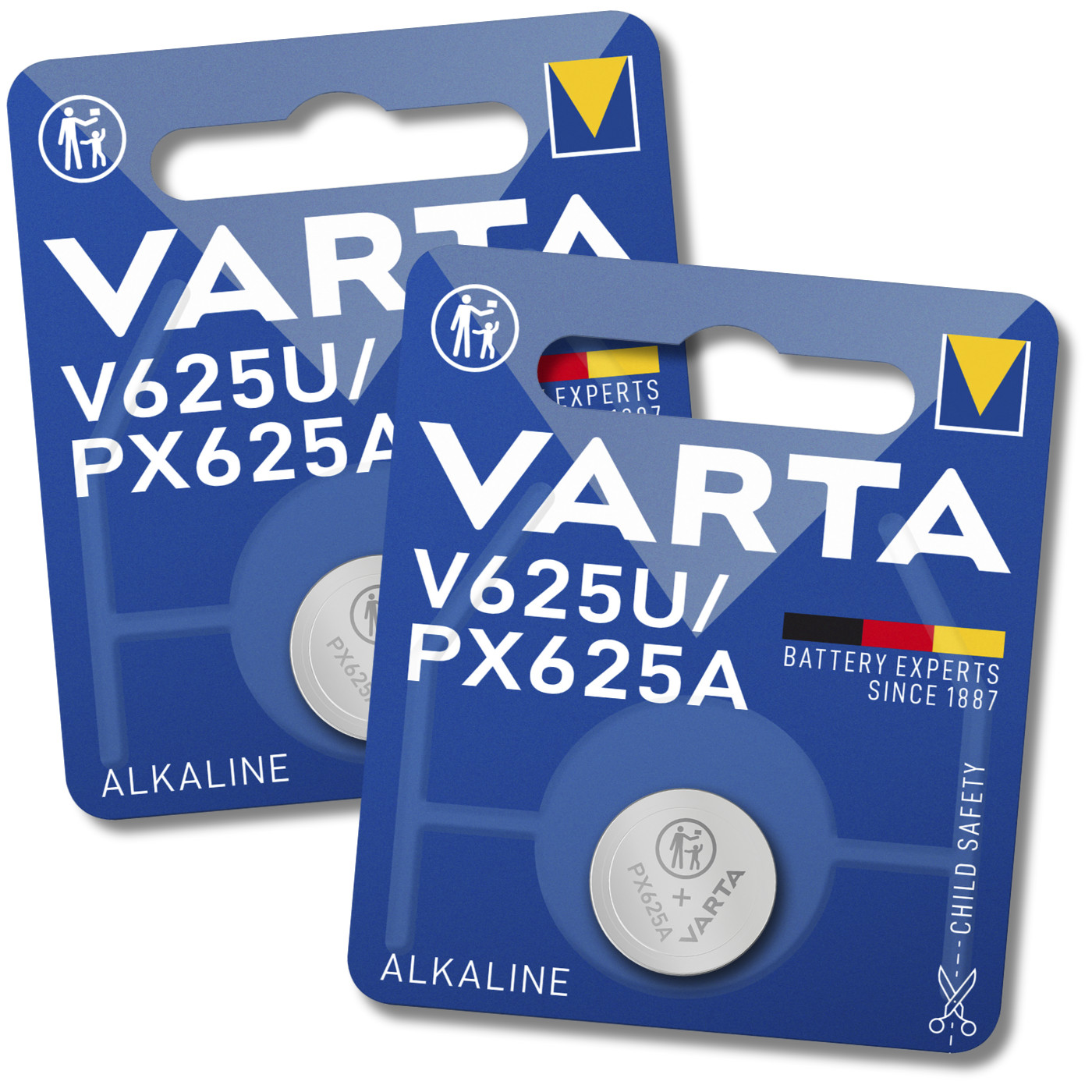 2x VARTA V625U PX625A Batteries Alkaline Coin Cell 1.5V LR9 *EXPIRY 03/2028*