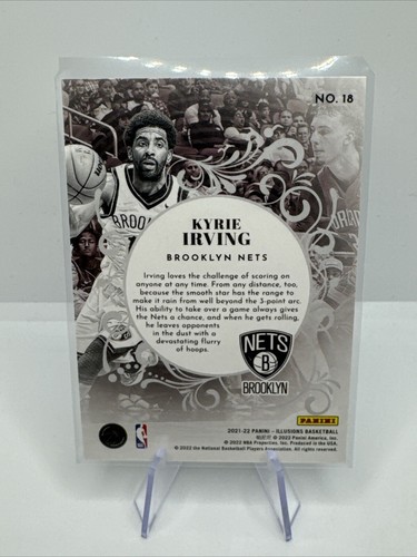 2021-22 Illusions King of Cards Kyrie Irving #18 Insert Nets - Bild 2 von 2